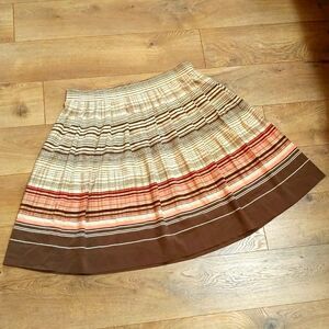 Vintage Robin Howe silk pleated skirt sz 12